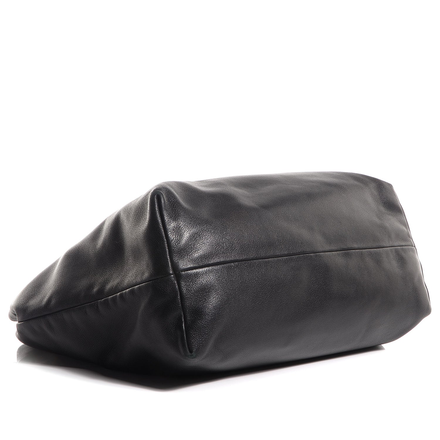 Prada Soft Calf Zipper Detail Tote Nero Black 5 of 11