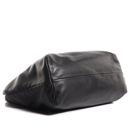 Prada Soft Calf Zipper Detail Tote Nero Black 5 of 11