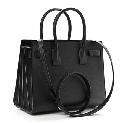 Saint Laurent Grained Calfskin Baby Sac De Jour Black 3 of 13