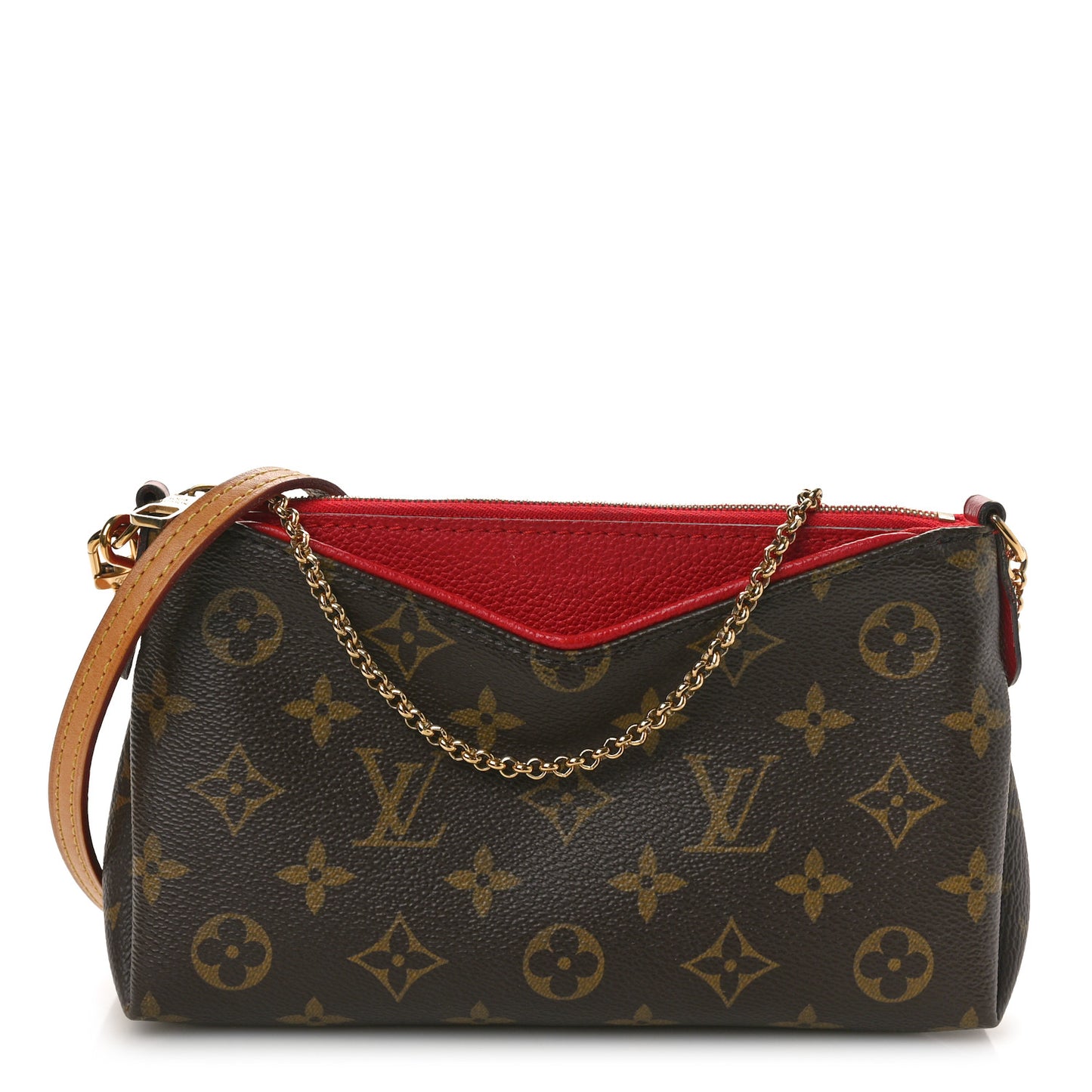 Monogram Pallas Clutch Cherry