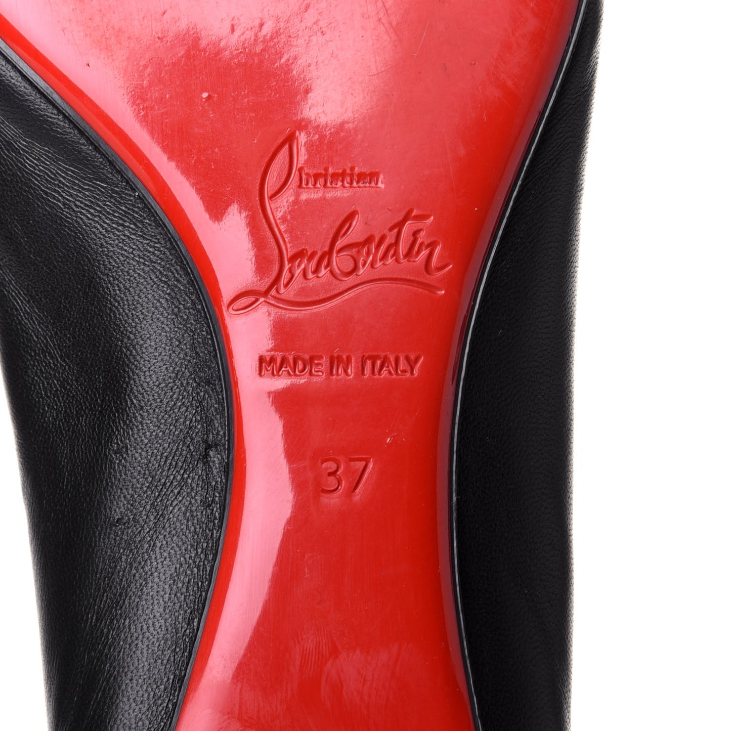 Shiny Nappa Ballalla Flats 37 Black