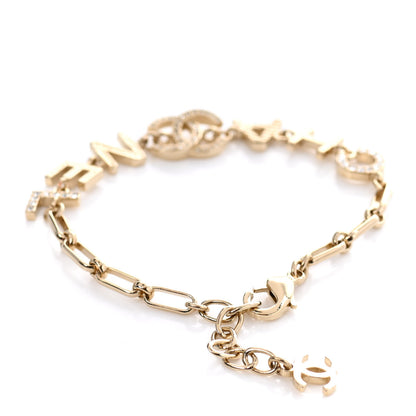 Chanel Metal Logo CC Chain Bracelet Gold 3 of 4