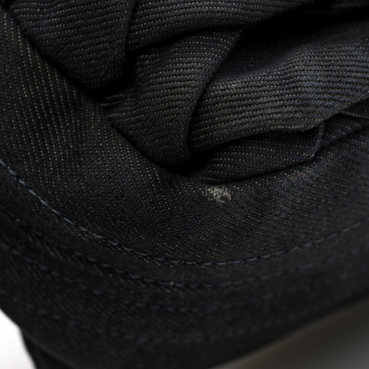 Chanel Denim Pleated Denim Turtle Flap Dark Blue 11 of 11