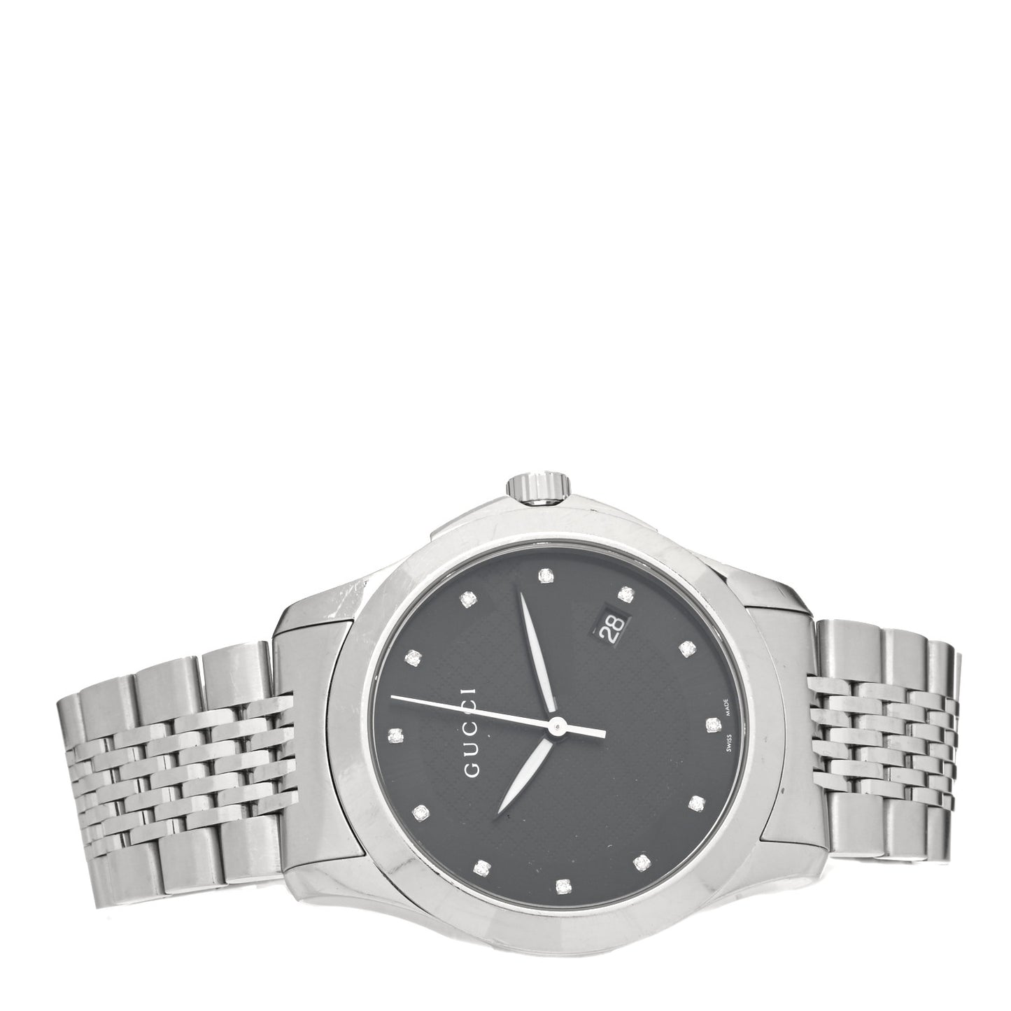 Stainless Steel Diamond 38mm G-Timeless Quartz Watch Black