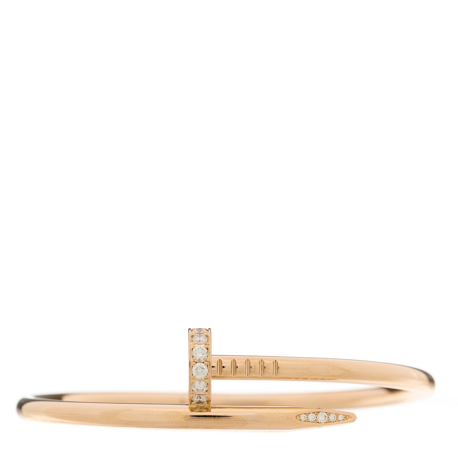 Cartier 18K Yellow Gold Diamond Juste Un Clou Bracelet 16 1 of 3