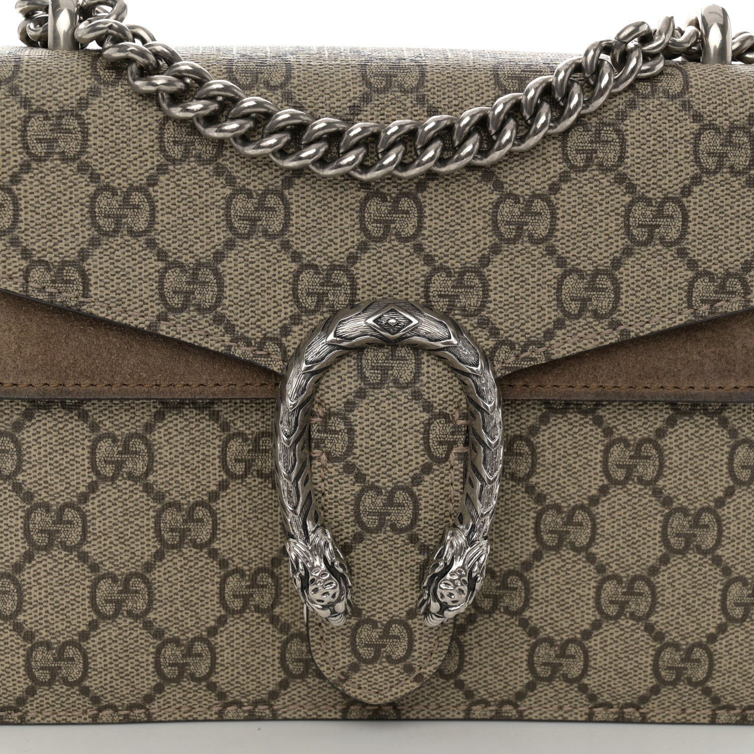 Gucci GG Supreme Monogram Mini Dionysus Shoulder Bag Taupe 7 of 17