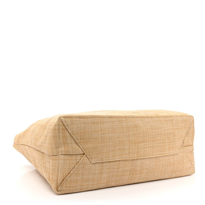 Prada Raffia Logo Tote Naturale 4 of 8