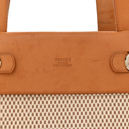 Hermes Toile Vache Hunter Herbag Cabas MM Natural 7 of 14
