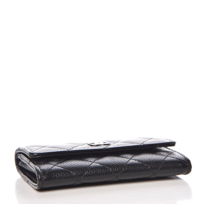 Chanel Caviar Quilted Flap Card Holder Black 4 of 9