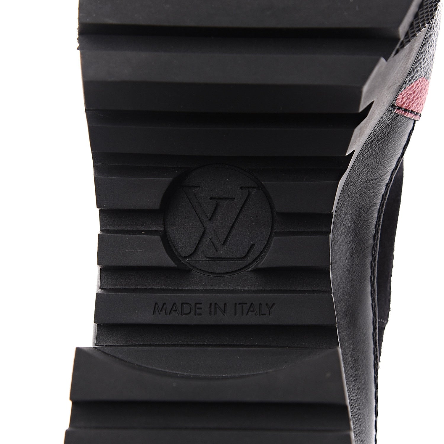 Louis Vuitton Suede Calfskin Damier Azur Overcloud Platform Desert Boots 37.5 Black 6 of 7