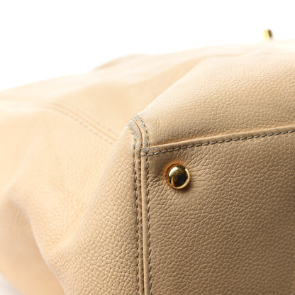 Chanel Calfskin Cerf Executive Shopper Tote Beige Clair 8 of 19