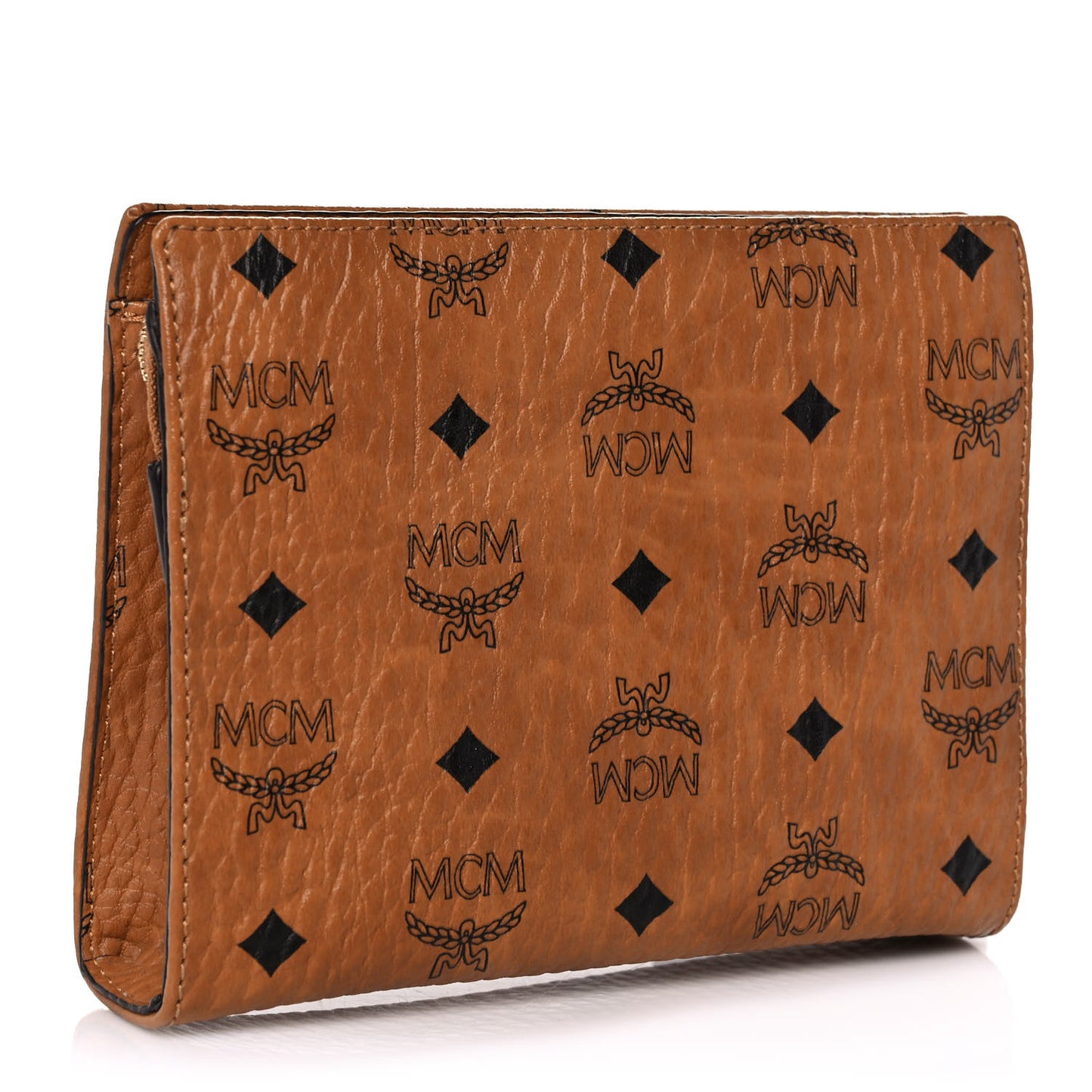 Visetos Small Zip Pouch Cognac