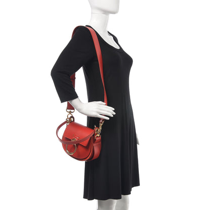 Chloe Calfskin Small Tess Bag Plaid Red 2 of 7