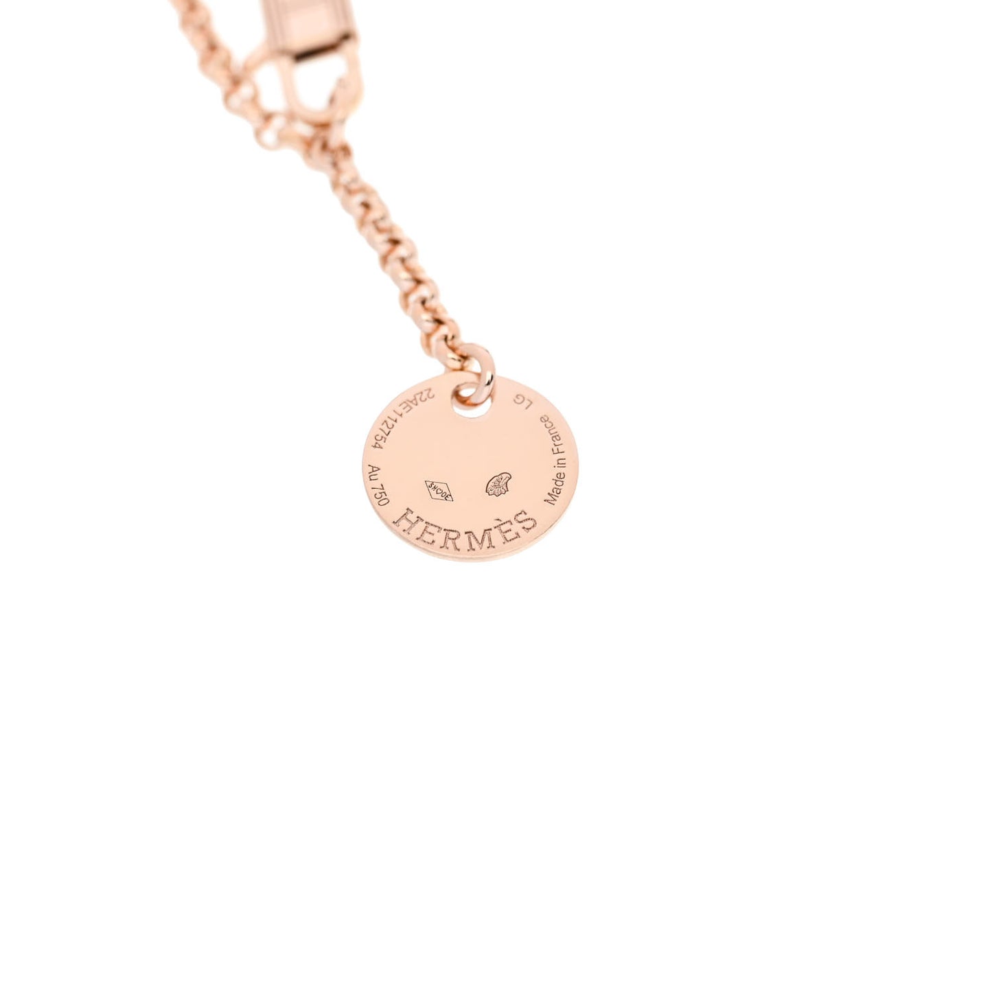 18K Rose Gold Diamond PM Kelly Clochette Bracelet LG