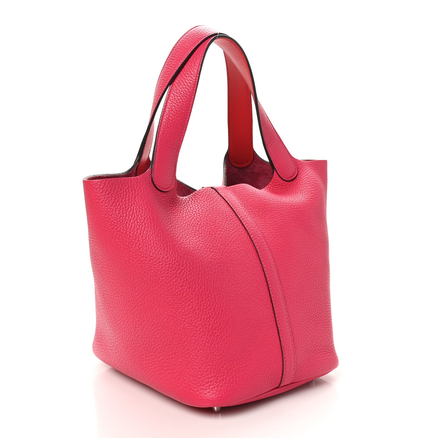 Taurillon Clemence Swift Eclat Picotin Lock 22 MM Rose Mexico Rouge De Coeur