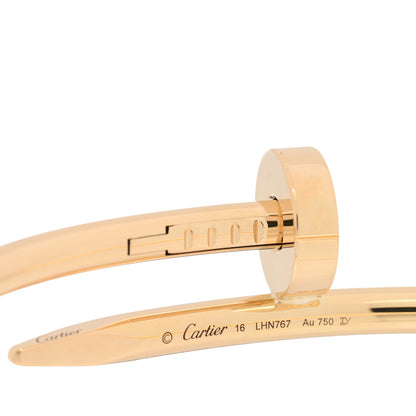 Cartier 18K Yellow Gold Juste Un Clou Bracelet 16 3 of 4