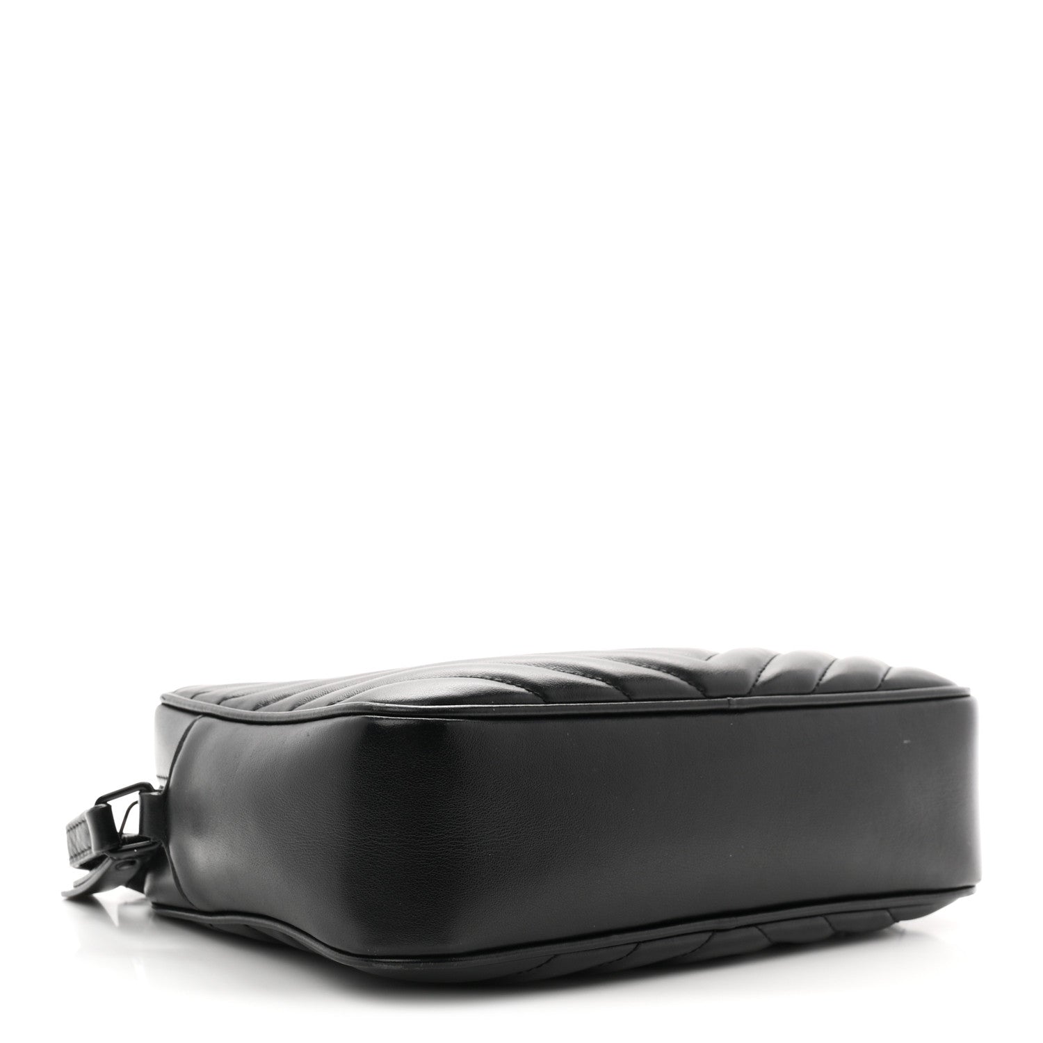 Saint Laurent Calfskin Matelasse Monogram Monochrome Lou Camera Bag Black 4 of 10