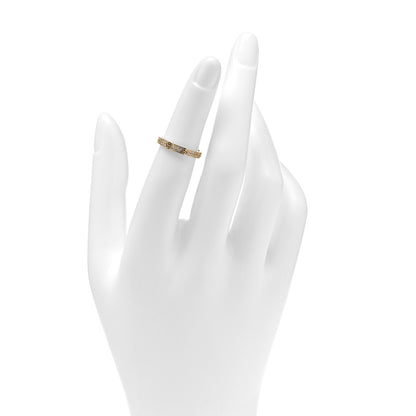 Cartier 18K Yellow Gold Diamond 2.6mm LOVE Paved Band Ring 48 4.5 2 of 4