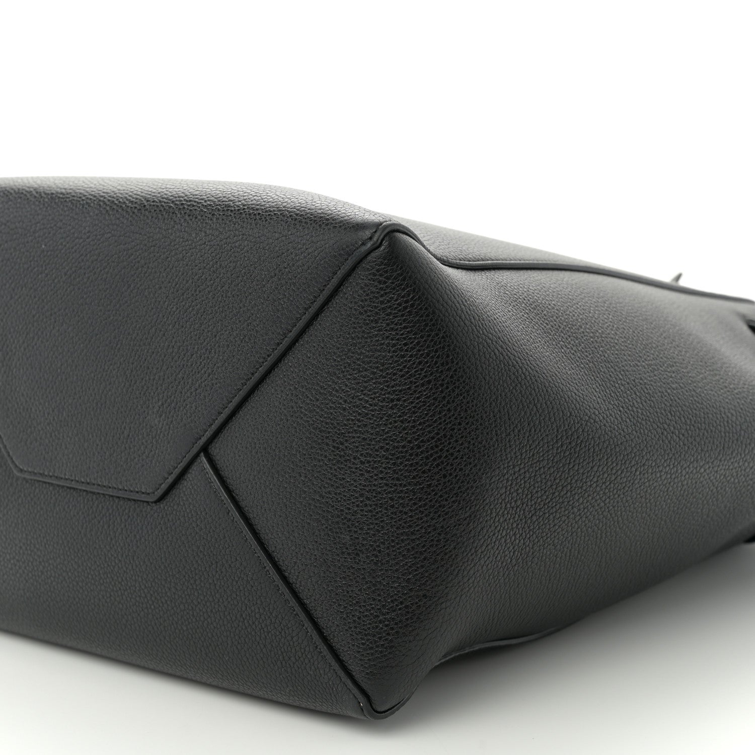 Celine Soft Grained Calfskin Small Belt Cabas Phantom Black 10 of 10