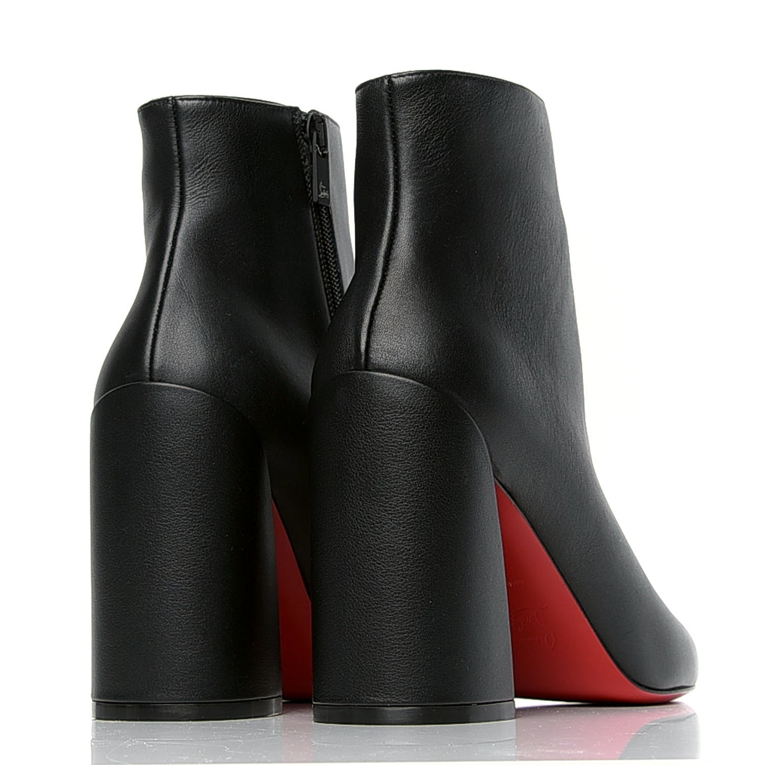 Christian Louboutin Calfskin Turela 85 Ankle Boots 37.5 Black 3 of 4