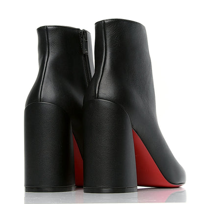 Christian Louboutin Calfskin Turela 85 Ankle Boots 37.5 Black 3 of 4
