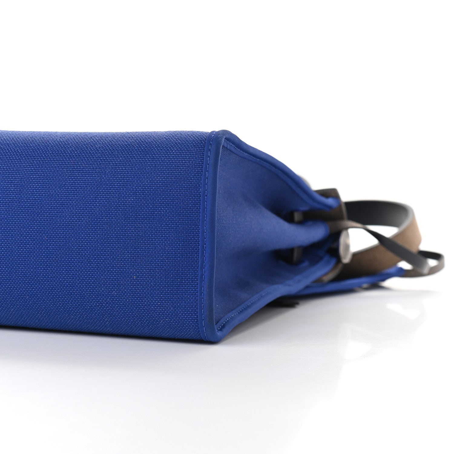 Hermes Toile Vache Hunter Herbag Zip 31 PM Bleu Electrique Bleu Indigo 8 of 9