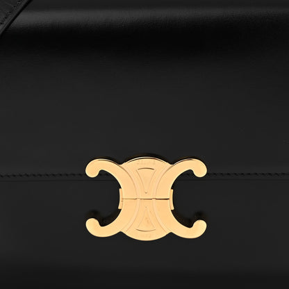 Celine Shiny Calfskin Medium Triomphe Black 8 of 11
