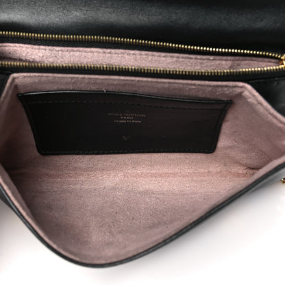 Louis Vuitton Lambskin Embossed Monogram Pochette Coussin Black 5 of 10