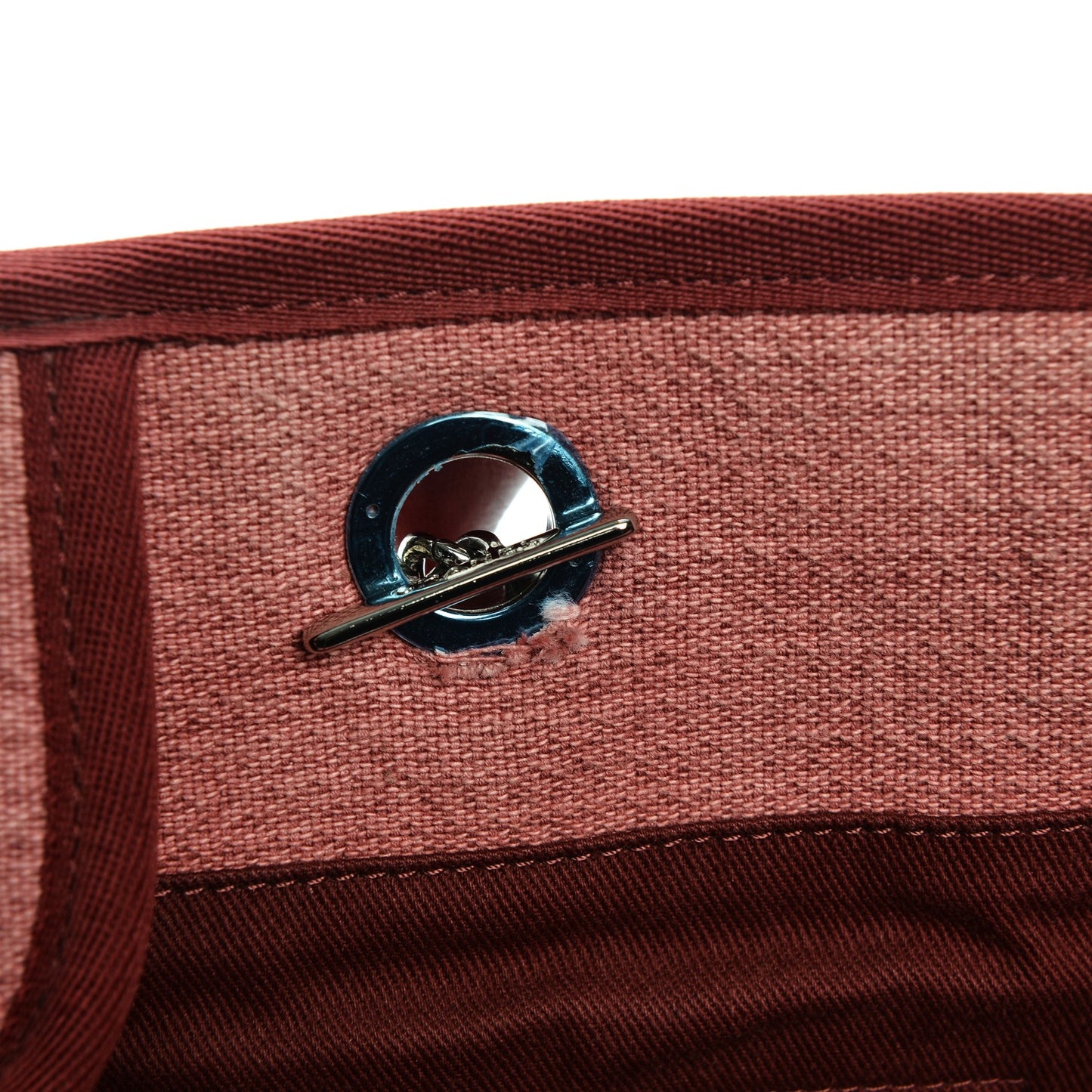 Canvas Large Deauville Tote Red