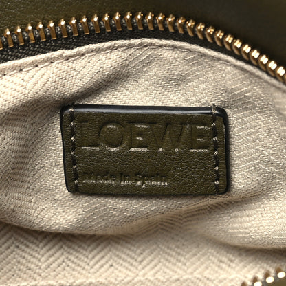 Loewe Grained Calfskin Small Puzzle Bag Autumn Green Light Oat 6 of 9