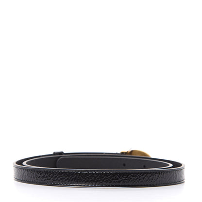 Gucci Skipper Calfskin Enamel Bee 15mm Belt 90 36 Black 3 of 5