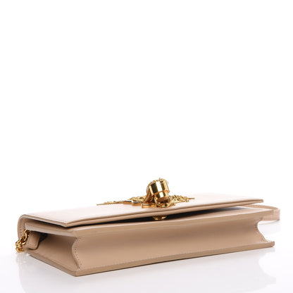 Saint Laurent Smooth Calfskin Classic Monogram Kate Tassel Chain Wallet Nude Powder 4 of 8