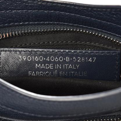 Balenciaga Chevre Silver Metallic Edge Hardware Mini City Bleu Nuit Dark Sea 6 of 10