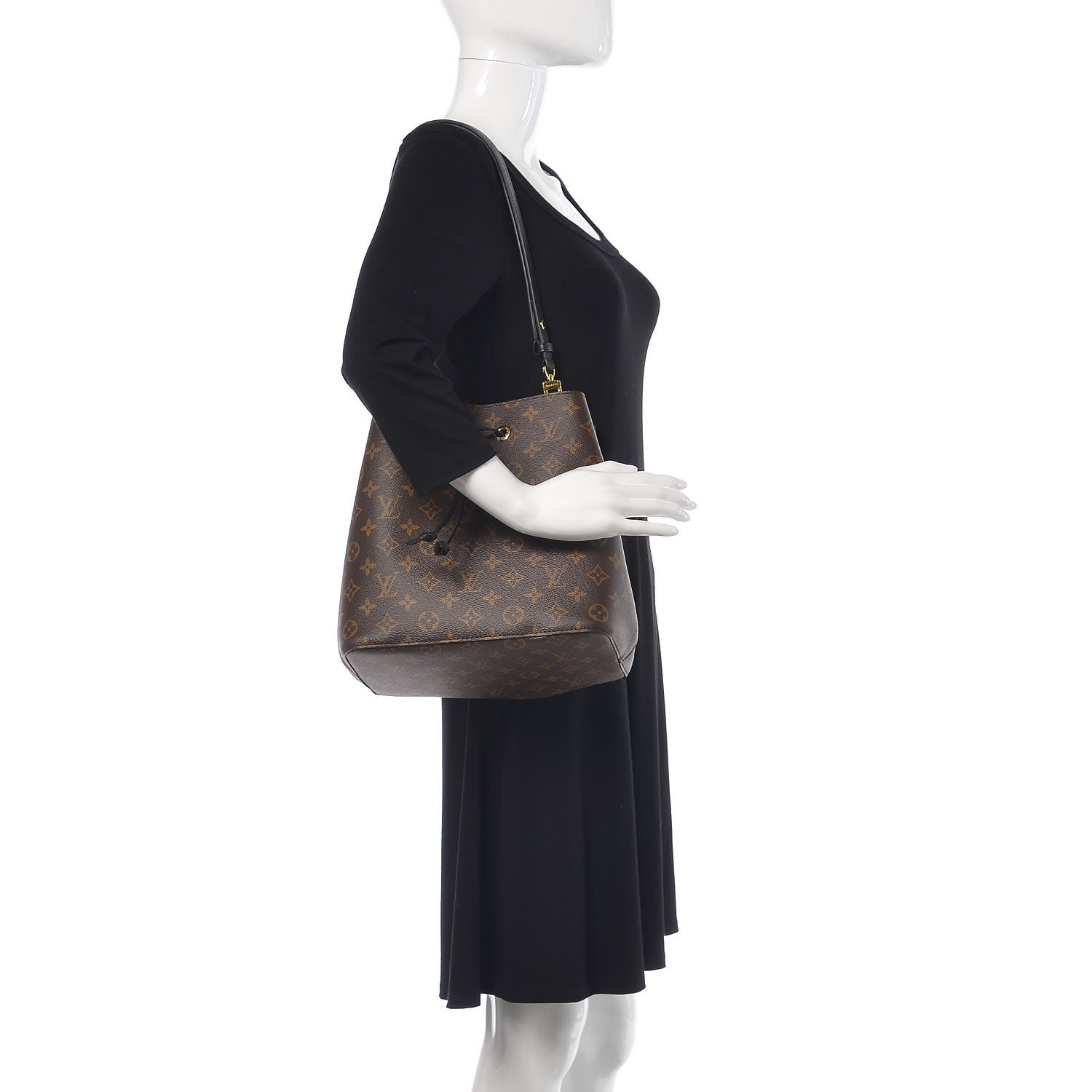 Louis Vuitton Monogram Neonoe MM Black 2 of 8