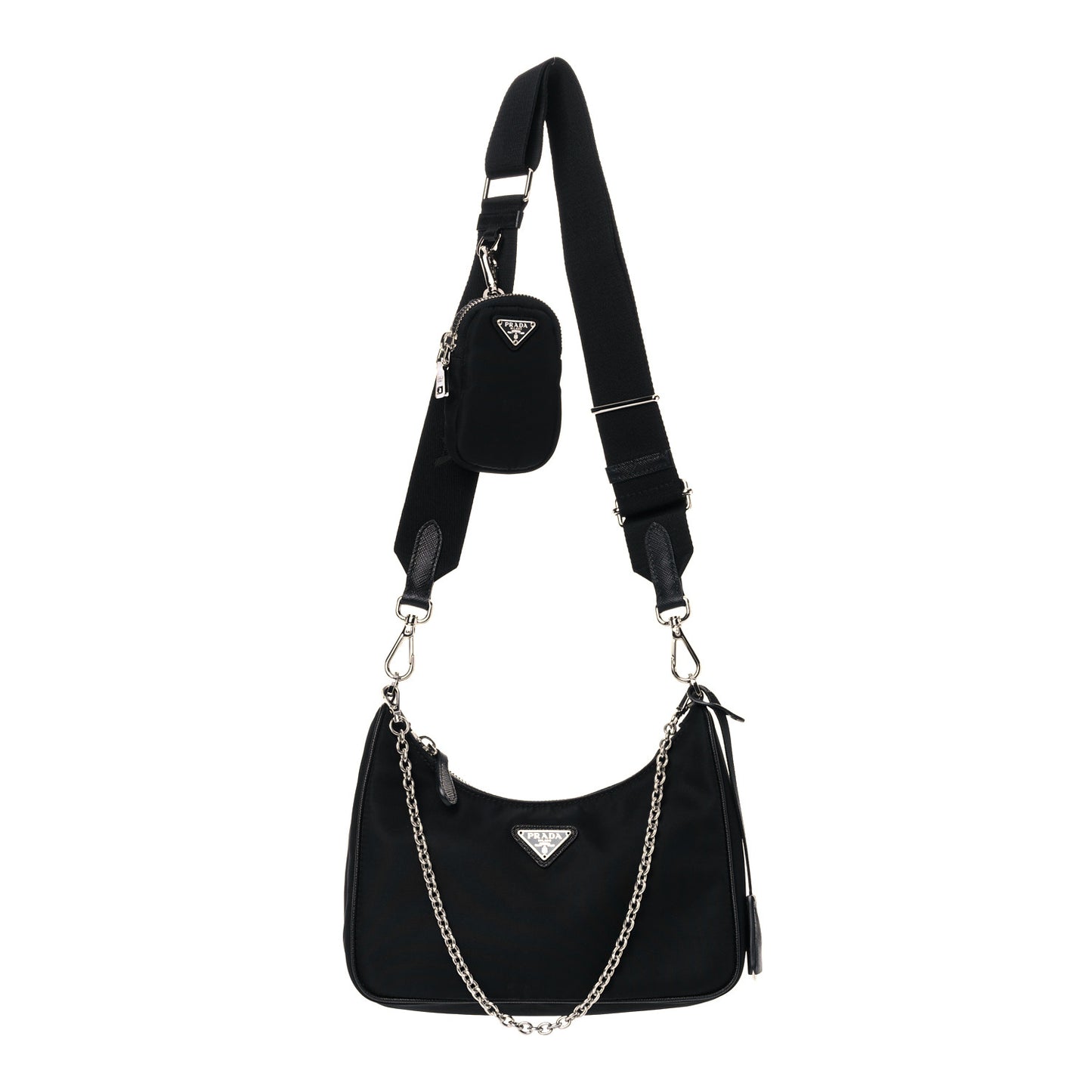 Nylon Re-Edition 2005 Shoulder Bag Black