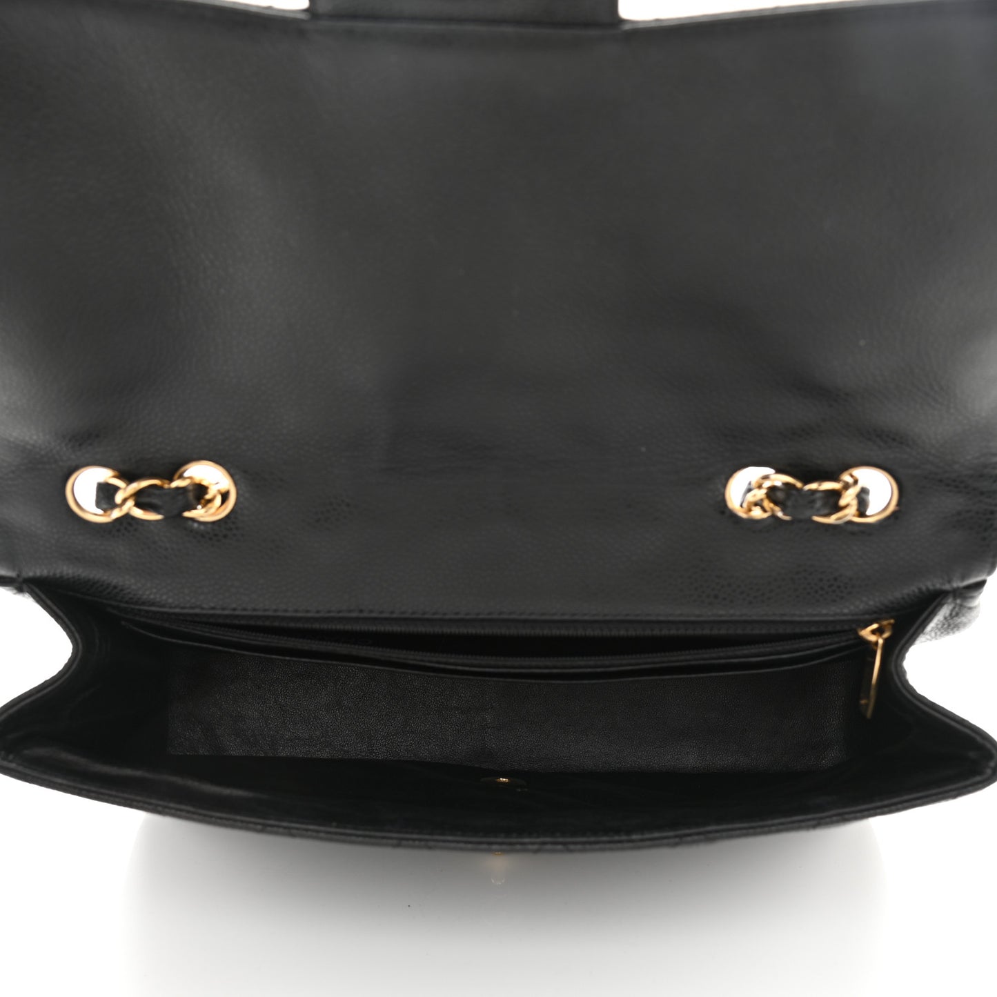 Caviar Quilted Jumbo Single Flap Black