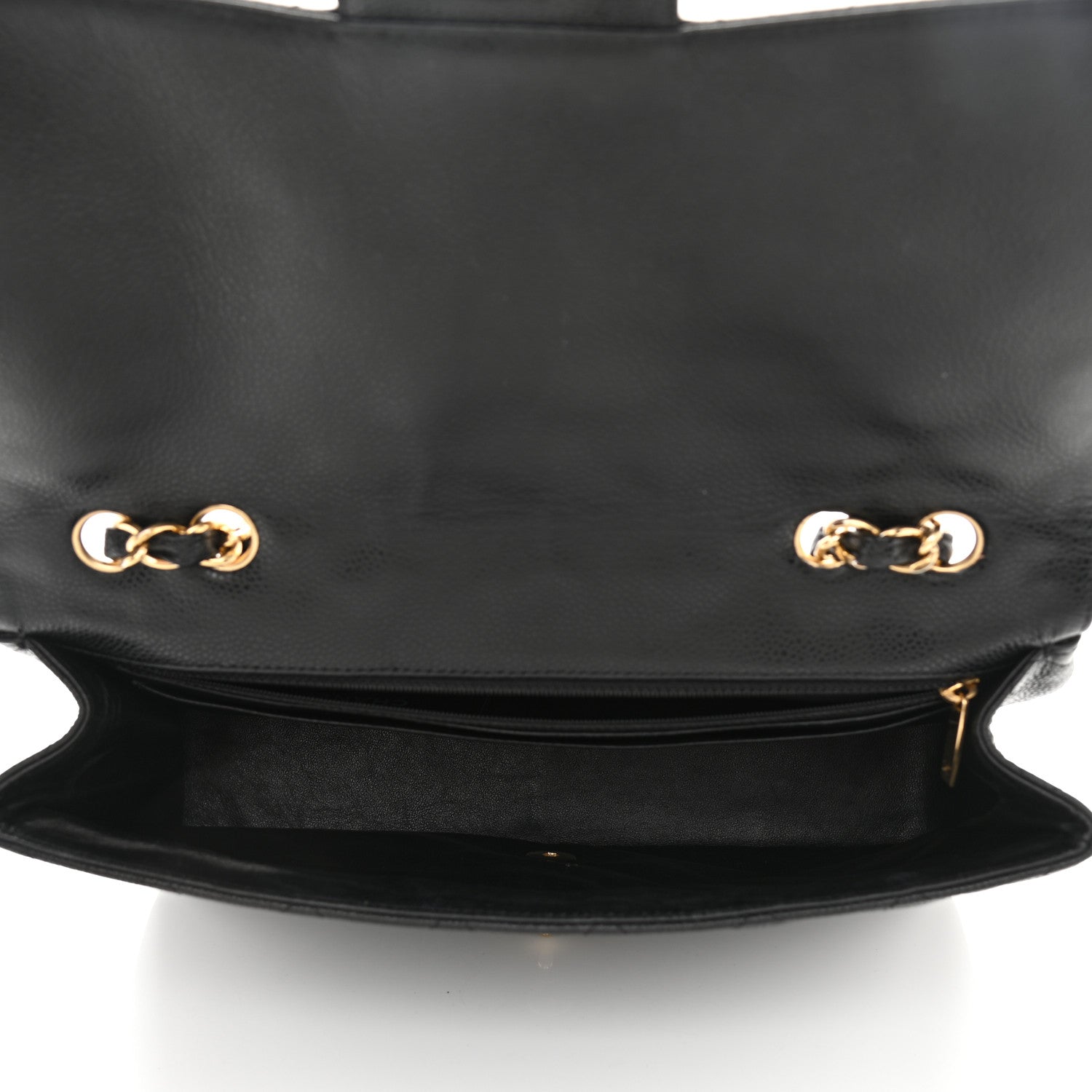 Chanel Caviar Quilted Jumbo Single Flap Black 4 of 10