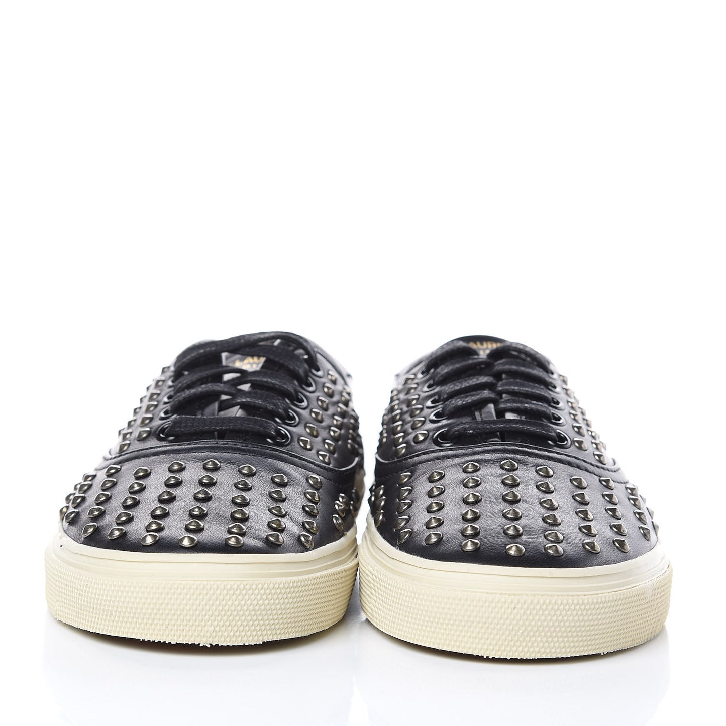 Nappa Mens Studded Skate 20 Lace Up Sneakers 40 Black