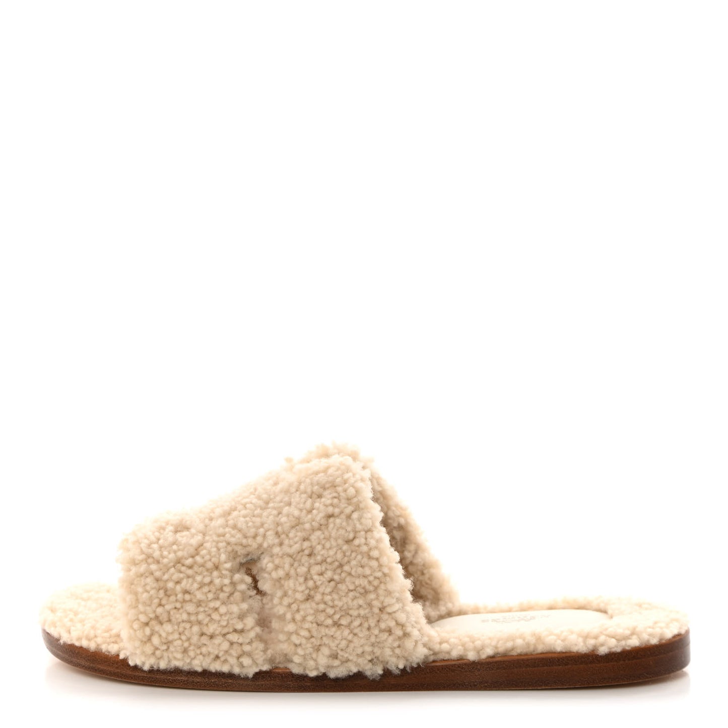 Shearling Mens Izmir Sandals 41 Ecru