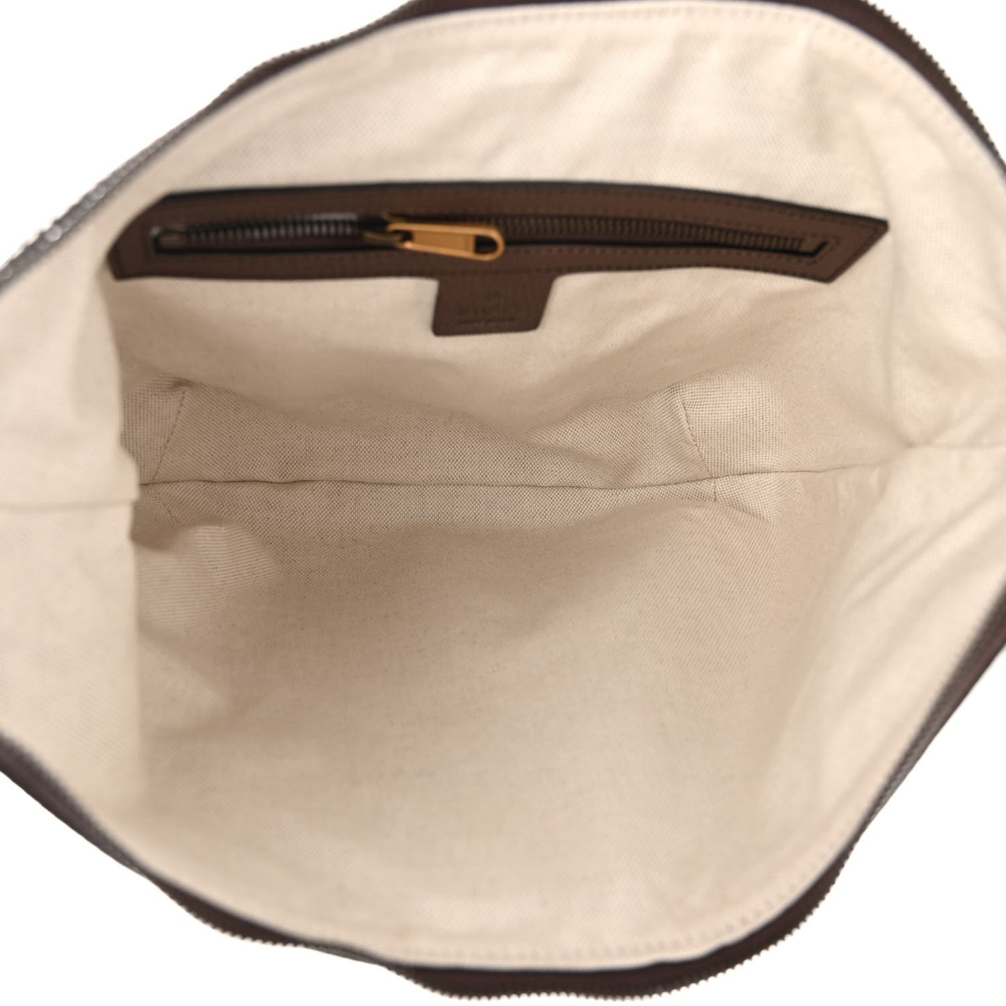 GG Supreme Monogram Web Small Ophidia Half Moon Hobo Brown