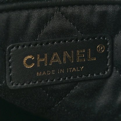 Chanel Shiny Calfskin Quilted Chanel 22 Backpack Black 6 of 10