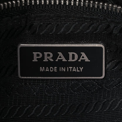 Prada Tessuto Nylon Patent Flat Messenger Bag Black 5 of 7