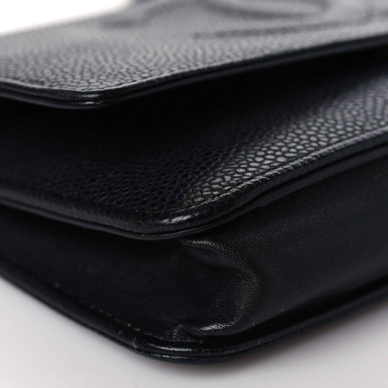 Chanel Caviar Timeless CC Wallet On Chain WOC Black 9 of 11