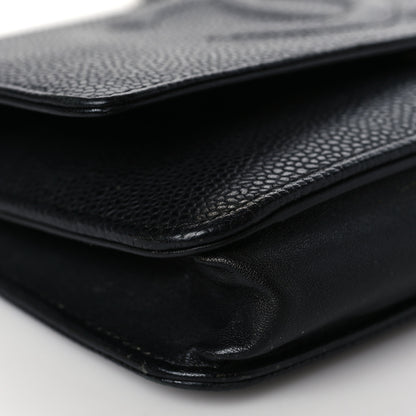 Chanel Caviar Timeless CC Wallet On Chain WOC Black 9 of 11