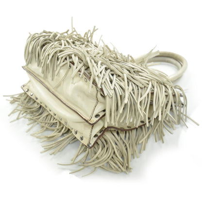 Prada Nappa Small Fringe Tote Cera 7 of 12