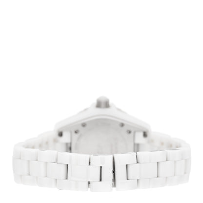Chanel Stainless Steel Ceramic 33mm J12 Quartz Watch White 3 of 4