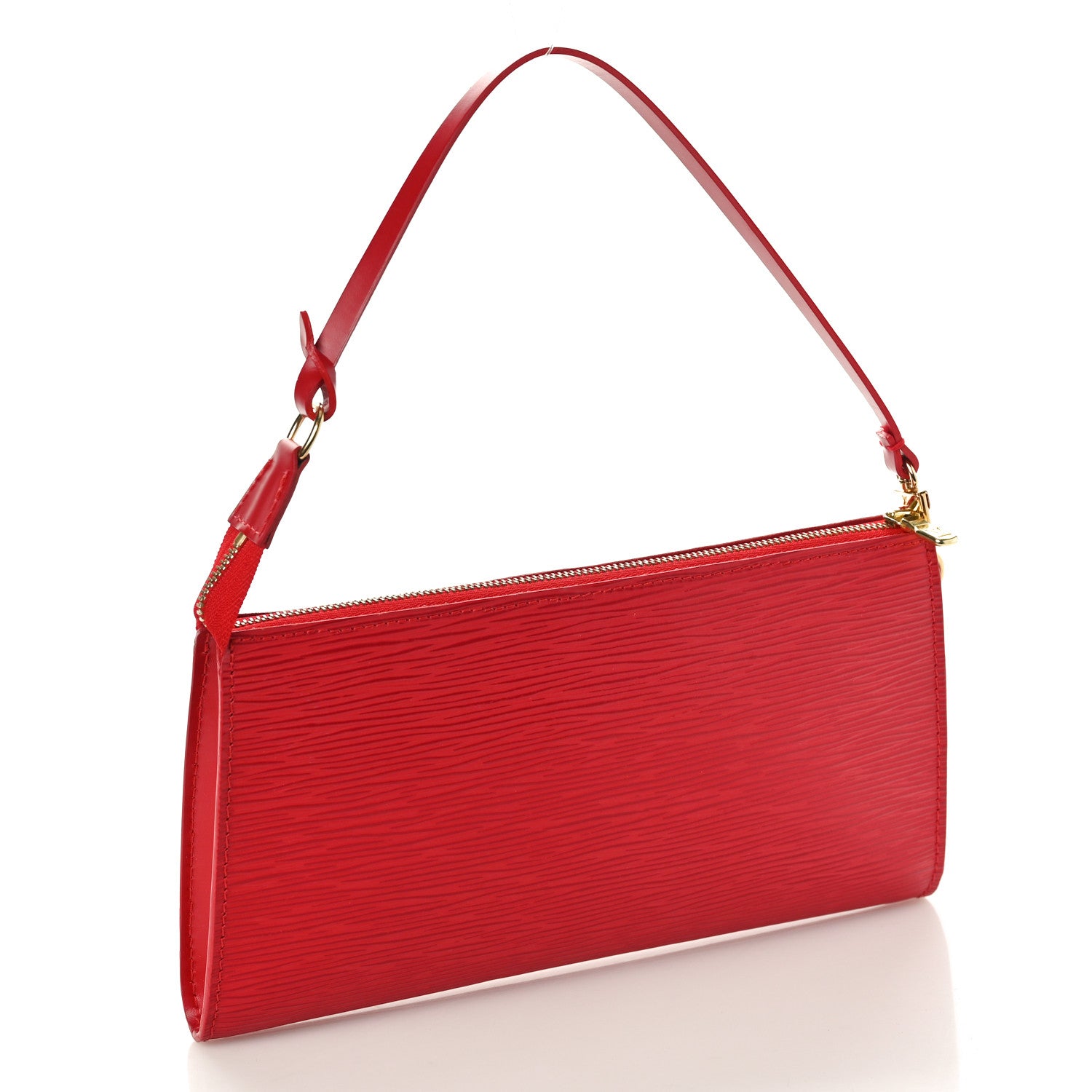 Louis Vuitton Epi Pochette Accessories 21 Castillan Red 3 of 10