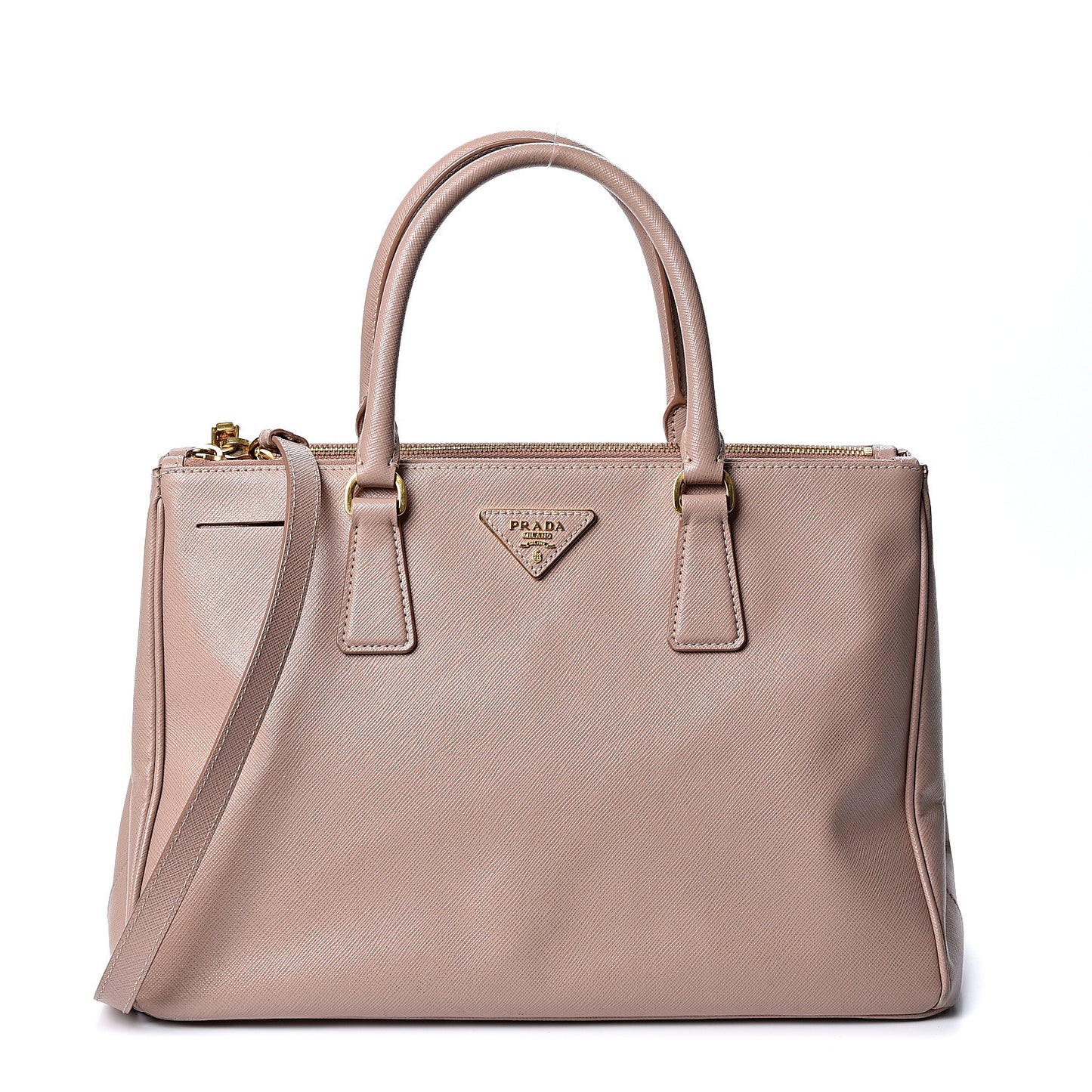 Saffiano Medium Galleria Double Zip Tote Cammeo
