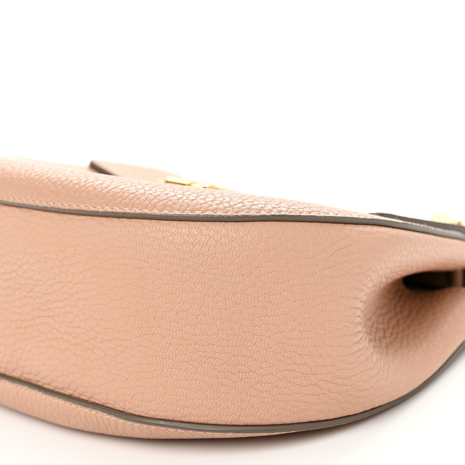 Chloe Grained Lambskin Drew Shoulder Bag Cement Pink 9 of 10