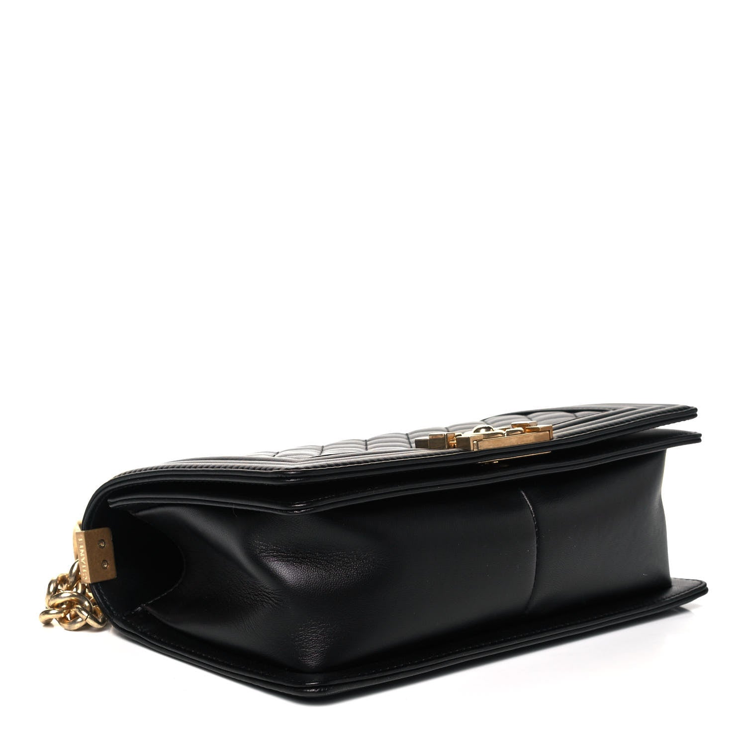 Chanel Lambskin Quilted Medium Boy Flap Black 4 of 10